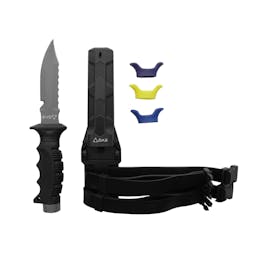 EVO Titanium Dive Knife with all components - Pointed Tip Thumbnail}