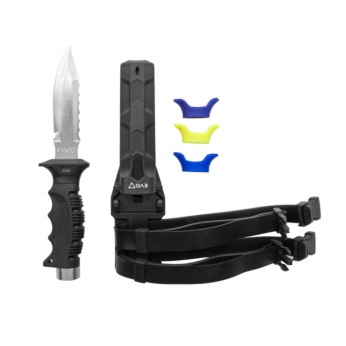 EVO Stainless Dive Knife with Components - Point Tip