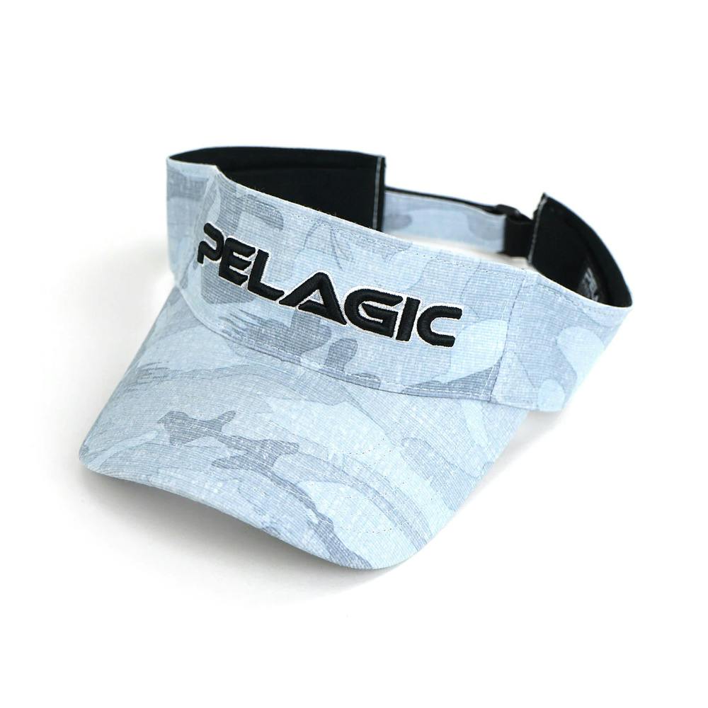 Pelagic Performance Visor (Unisex) - Fish Camo Slate