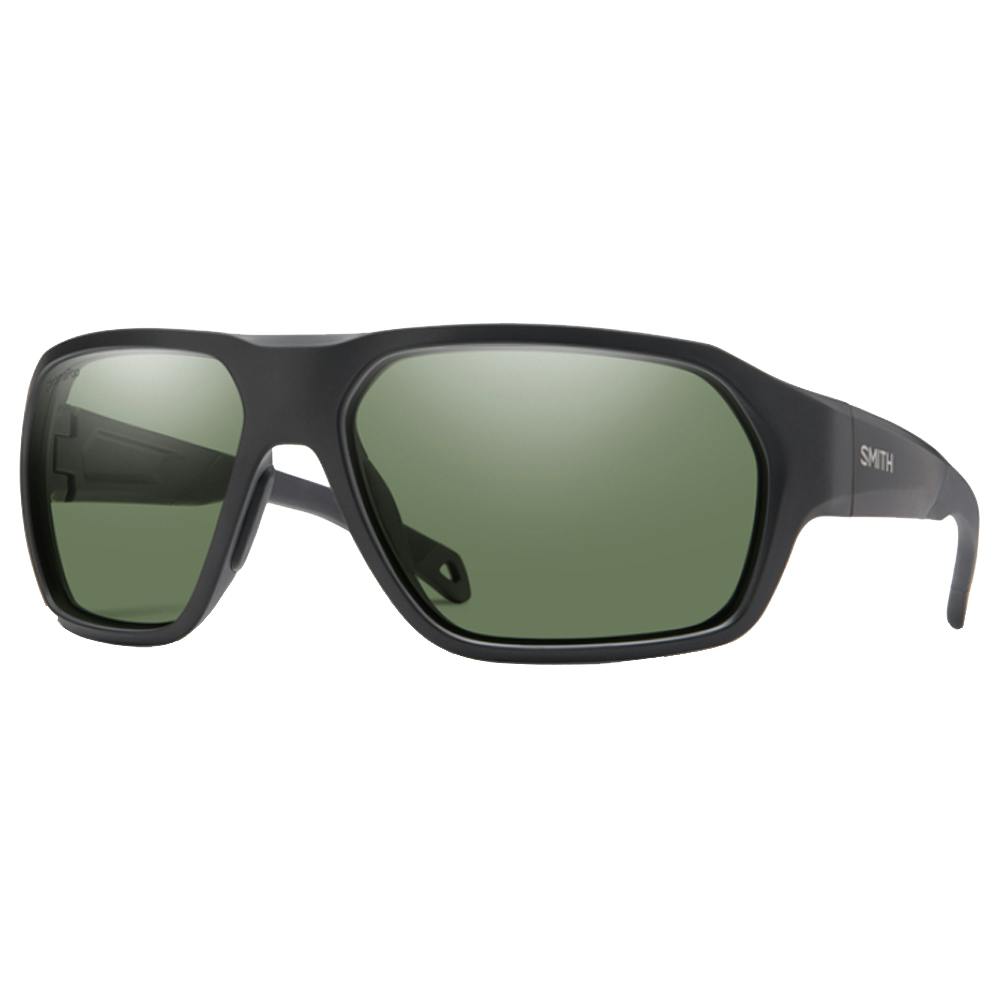Smith Deckboss ChromaPop Polarized Sunglasses - Matte Black Frame/Gray Green Lenses
