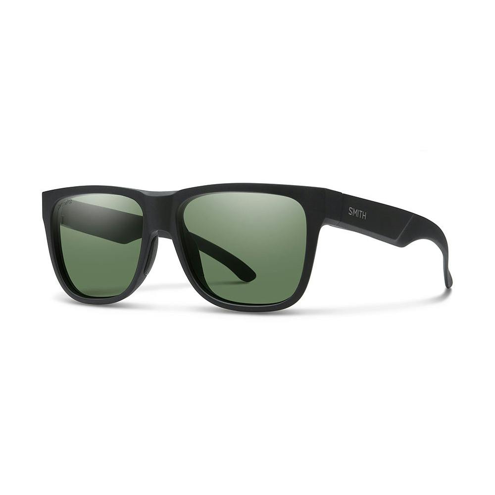 Smith Lowdown 2 ChromaPop+ Polarized Polycarbonate Sunglasses -  Matte Black Frame/Gray Green Lenses