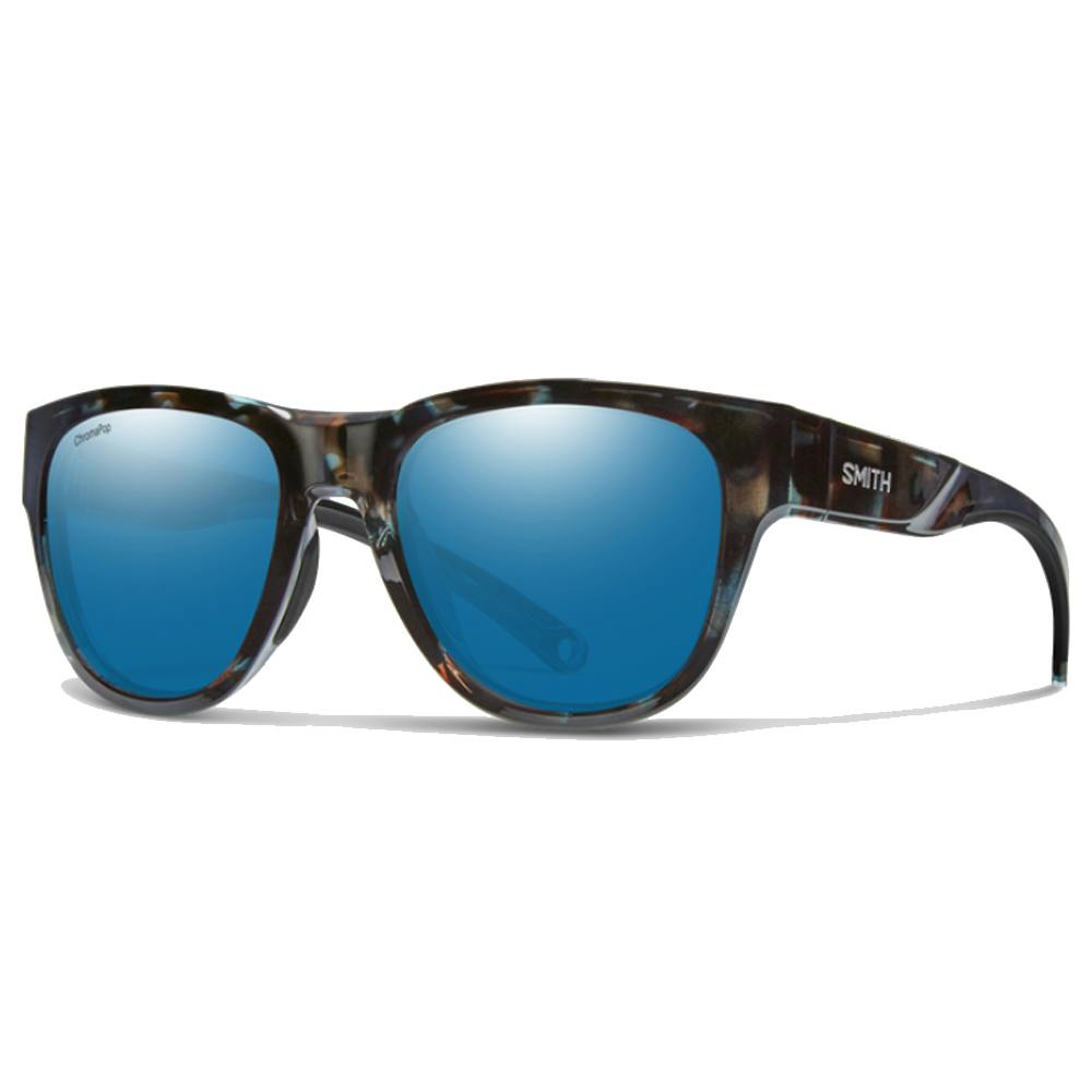 Smith Rockaway ChromaPop Polarized Sunglasses - Sky Tortoise Frame/Blue Mirror Lenses