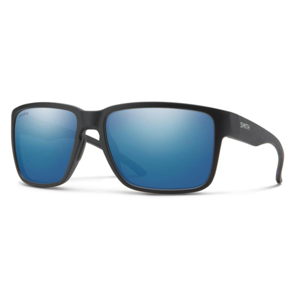 Smith Optics Emerge Polarized Sunglasses - Matte Black Frame/Blue Mirror Lenses