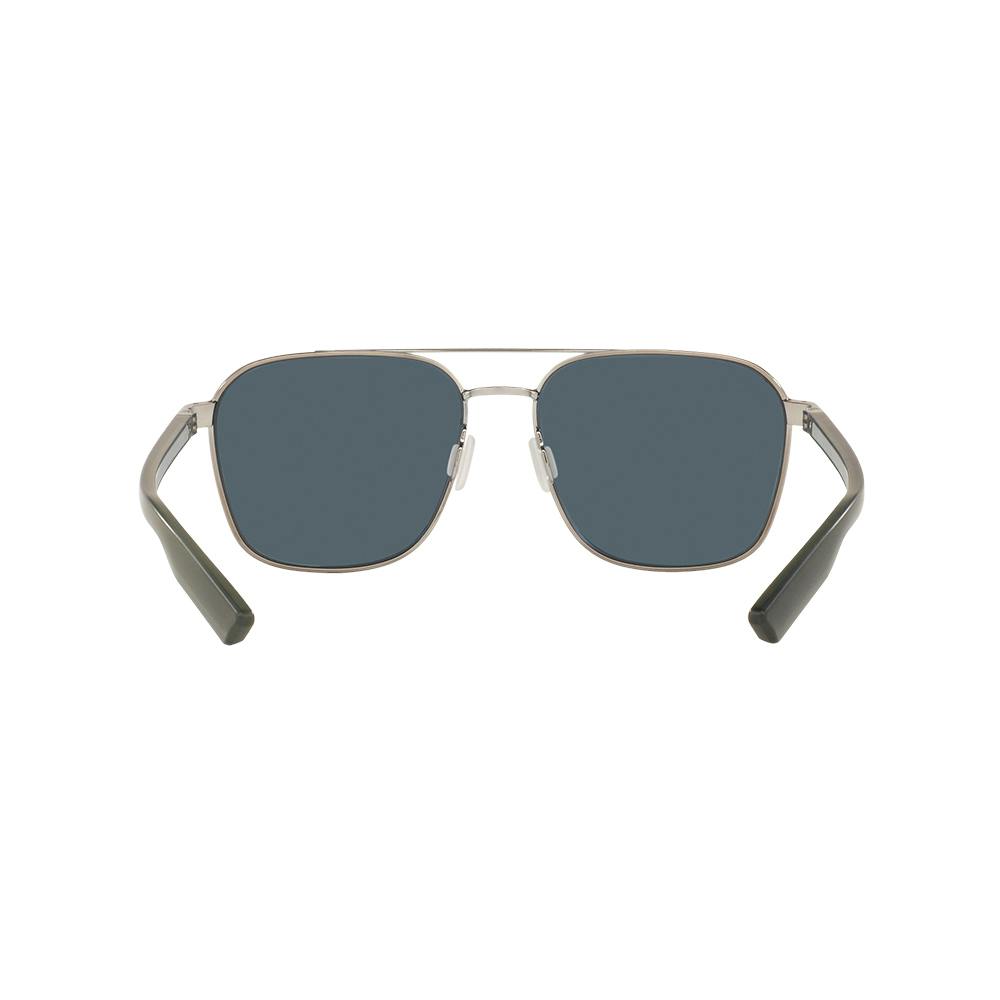 Costa Wader Sunglasses Back View - Brushed Gunmental/Gray Silver