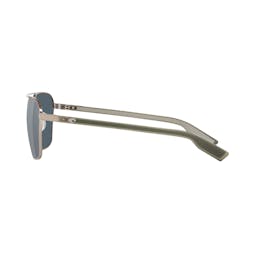 Costa Wader Sunglasses Side View - Brushed Gunmental/Gray Silver Thumbnail}