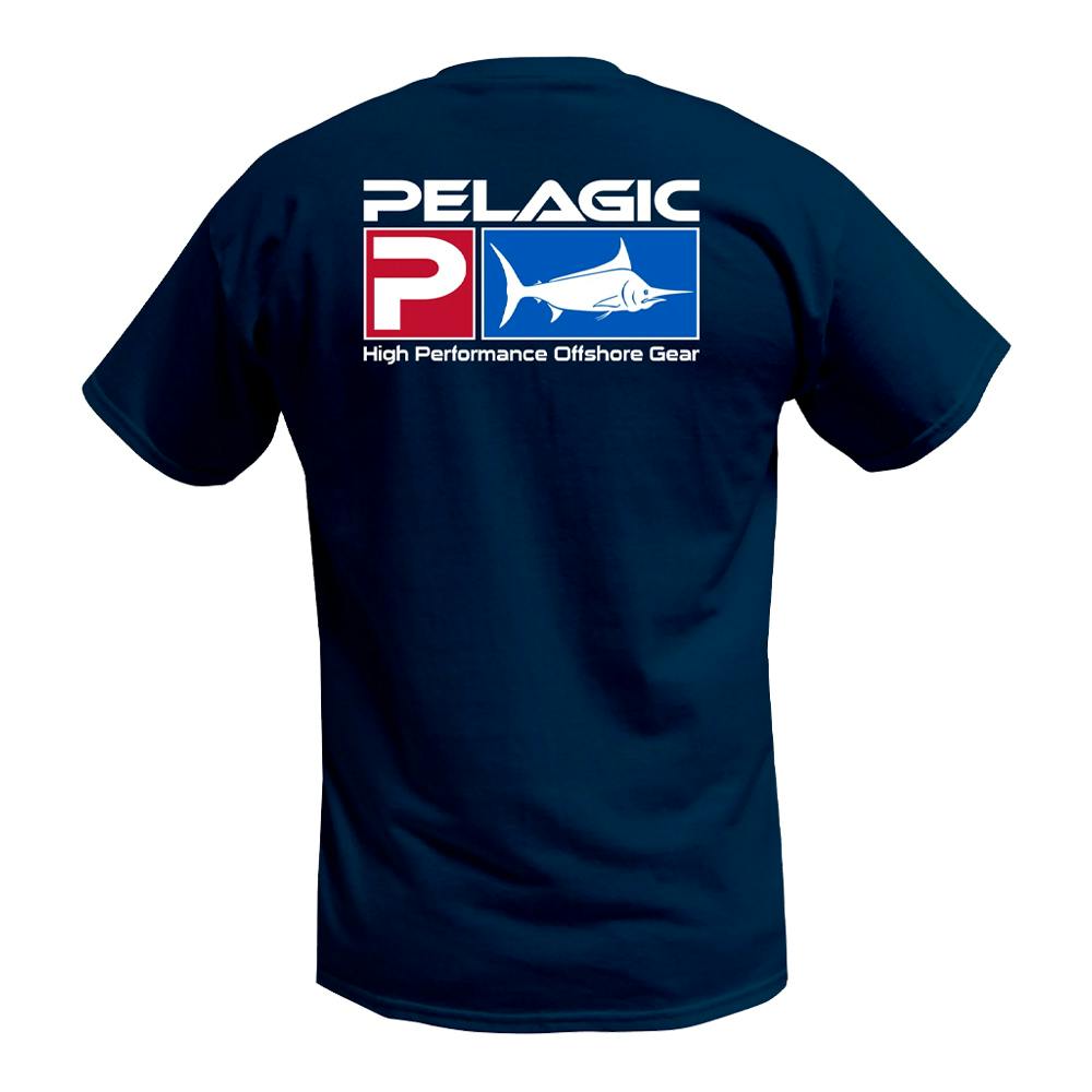 Pelagic Deluxe Logo Short Sleeve Tee (Men's) - Navy