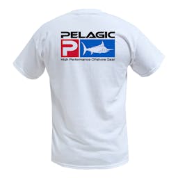 Pelagic Deluxe Logo Short Sleeve Tee (Men's) - White Thumbnail}