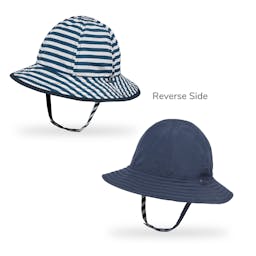 Sunday Afternoons Sunskipper Bucket Hat (Infant) - Navy Stripe / Captain's Navy Thumbnail}