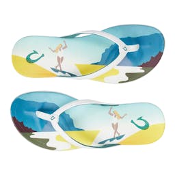 OluKai Ho'opio Pae Sandals (Women's) Footbed - White / Pae Thumbnail}
