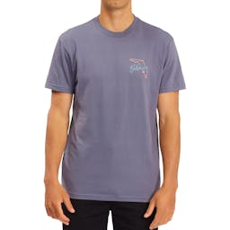 Billabong Handkie Florida Short Sleeve T-Shirt (Men's) Front - Slate Blue Thumbnail}