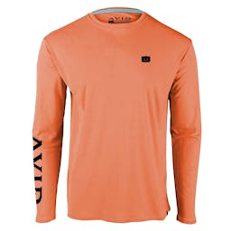 AVID Stately Florida Long Sleeve Performance Shirt - Salmon - Front Thumbnail}