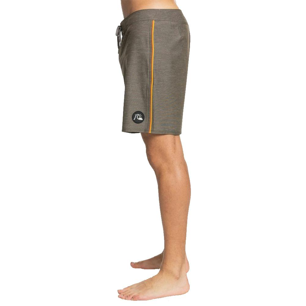Quiksilver Hempstretch Piped 18” Boardshorts Side - Turkish Coffee