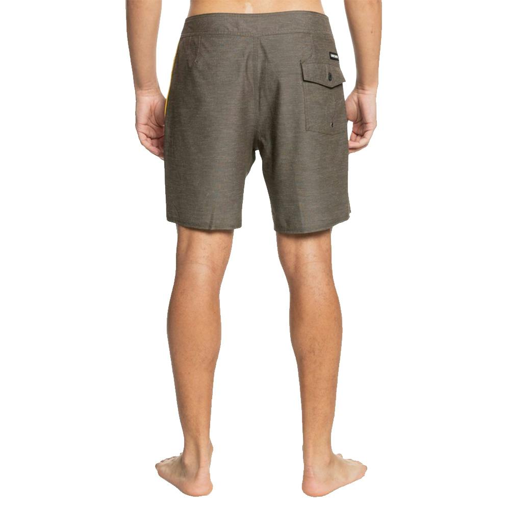 Quiksilver Hempstretch Piped 18” Boardshorts Back - Turkish Coffee