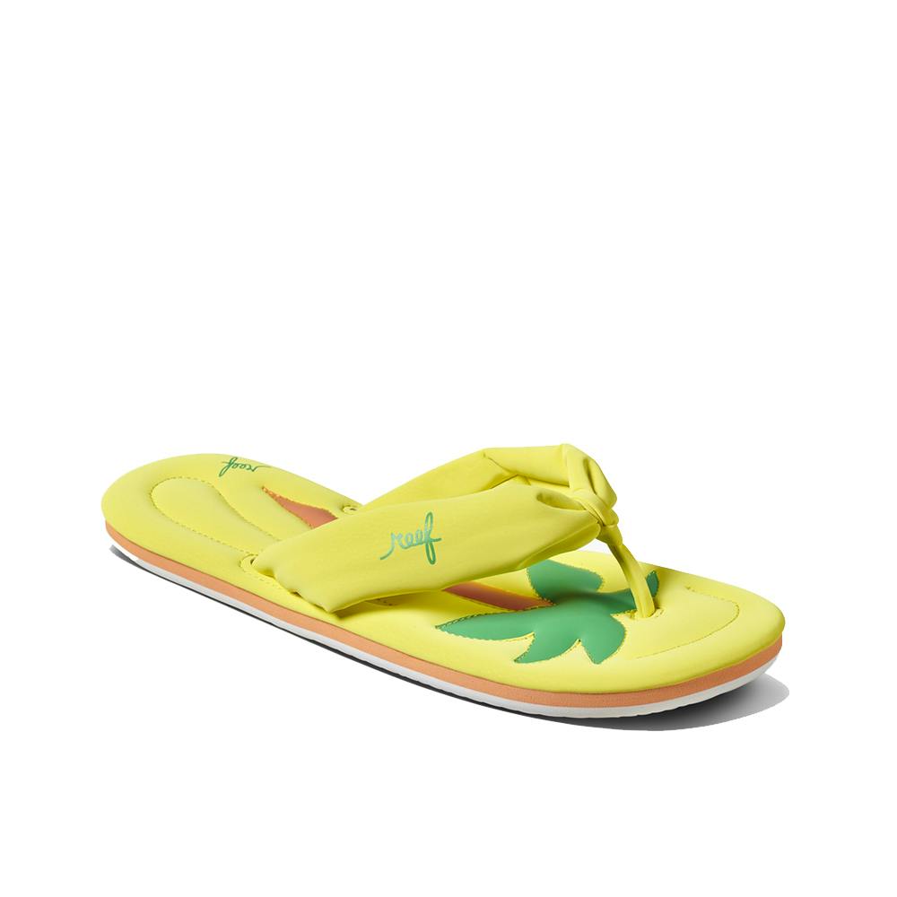 Reef Pool Float Sandals - Yellow Palm