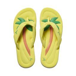 Reef Pool Float Sandals Pair - Yellow Palm Thumbnail}