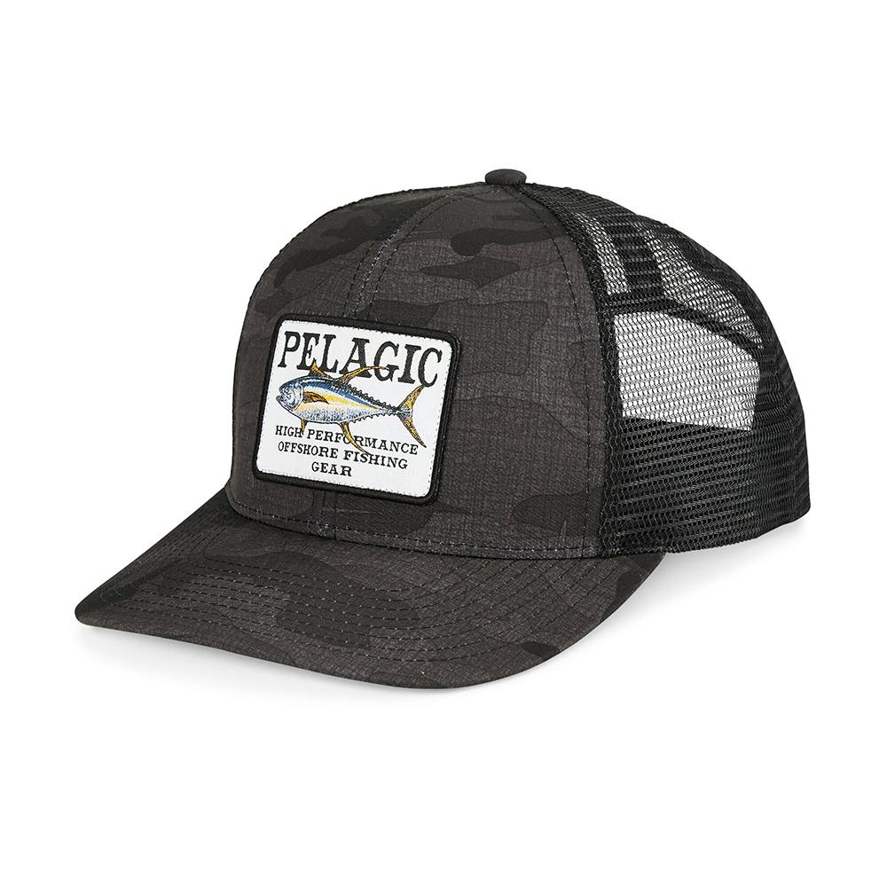 Pelagic Pursuit Fish Camo™ Snapback Hat - Black