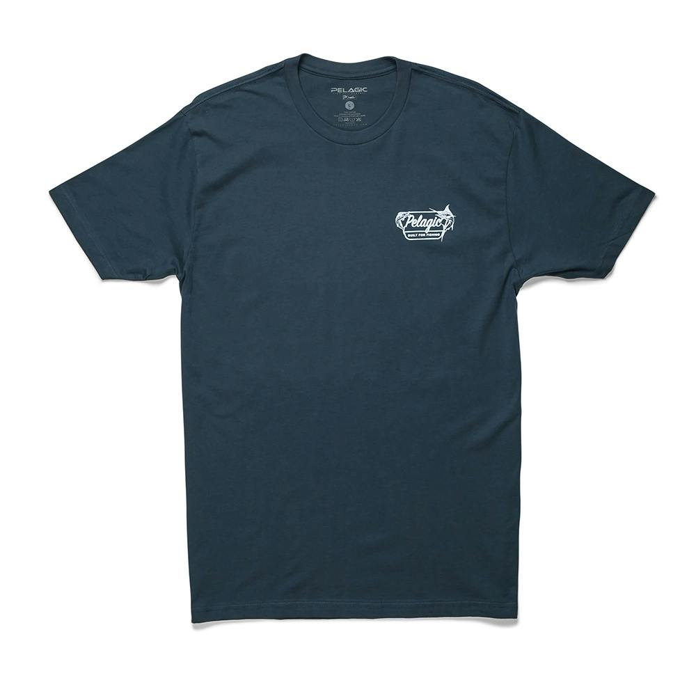 Pelagic Surrounded T-Shirt (Men’s) Front - Smokey Blue