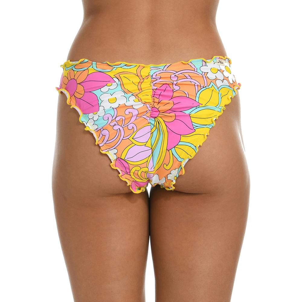 Hobie Ruffled Hipster Bikini Bottoms (Women’s) Back - Woodstock Floral