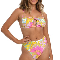 Hobie Convertible Bandeau Bra Bikini Top (Women’s) - Woodstock Floral Thumbnail}