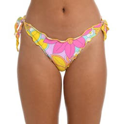 Hobie Side Tie Merrow Hipster Bikini Bottoms (Women’s) - Woodstock Floral Thumbnail}