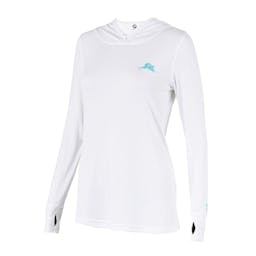 Pelagic Aquatek Hooded Performance Shirt (Women’s) - White Thumbnail}