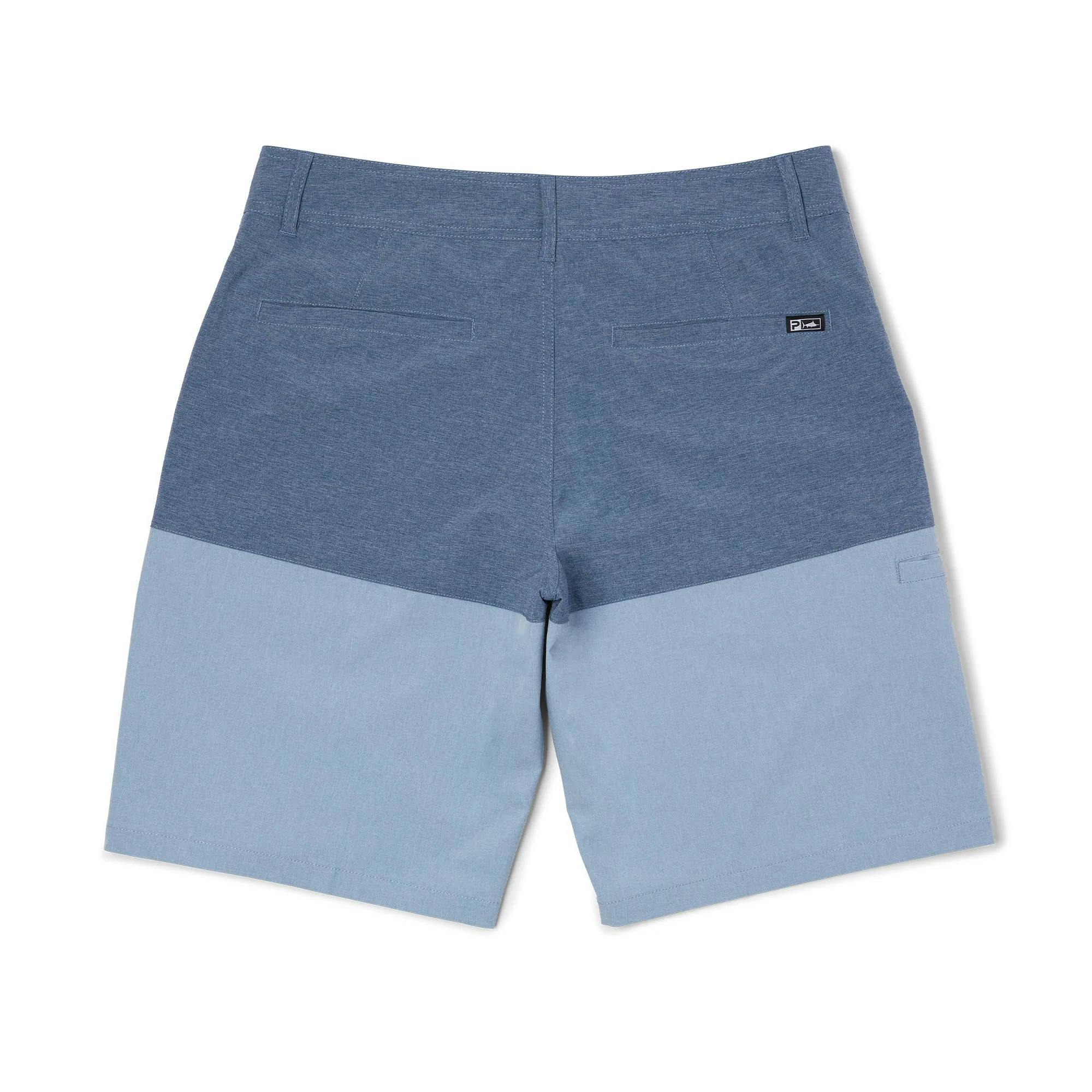 Pelagic Deep Sea Americamo Hybrid Fishing Shorts (Men's) Back - Smokey Blue
