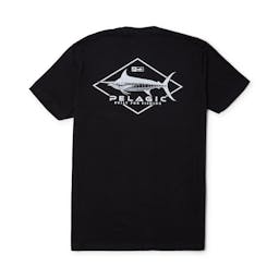 Pelagic Heavy Gear Premium Fishing T-Shirt Back  - Black Thumbnail}
