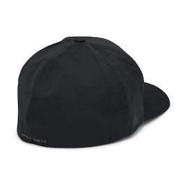 Pelagic Flexfit Delta Icon Fishing Hat Back - Black Thumbnail}