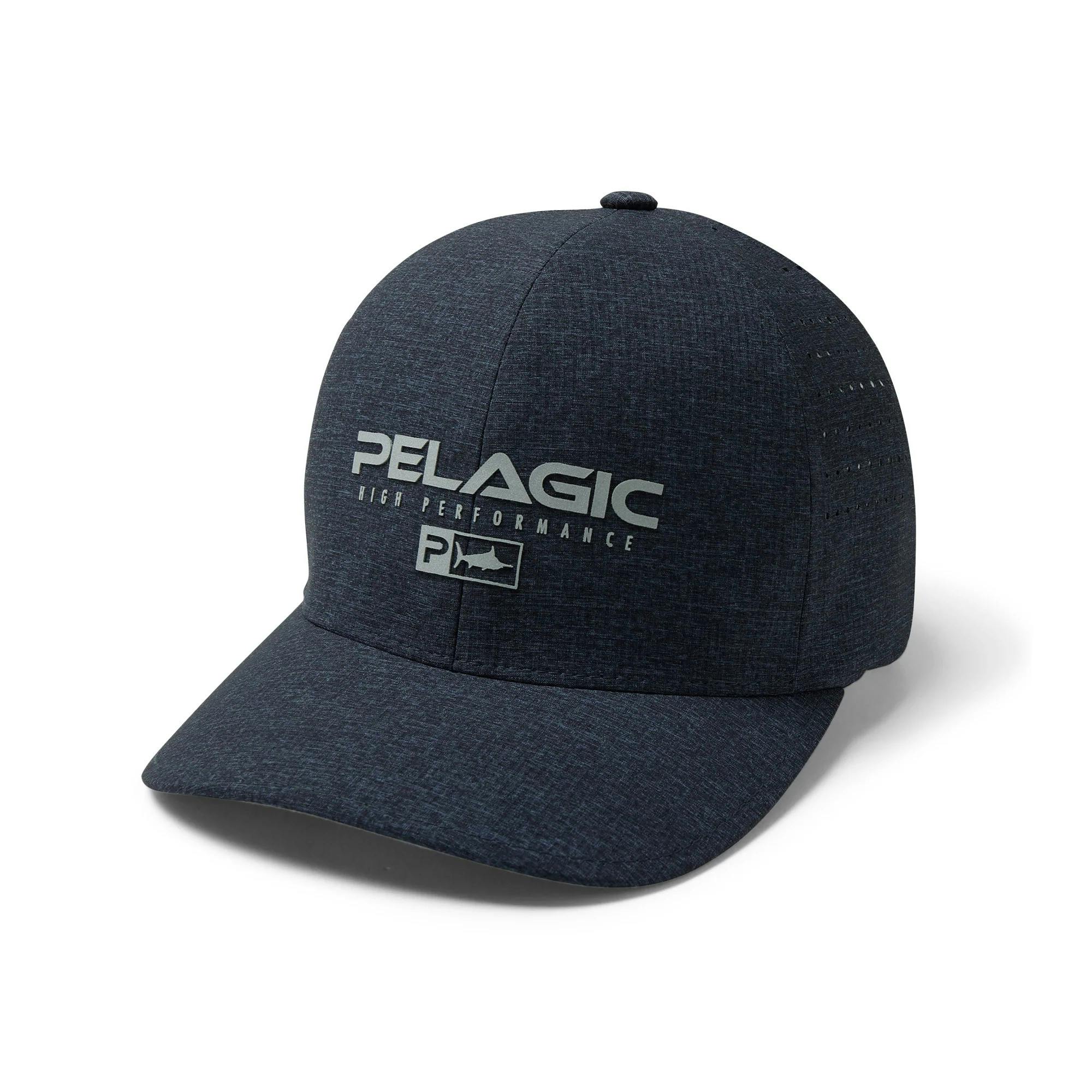 Pelagic Delta Flexfit Heathered Hat Angle - Smokey Blue