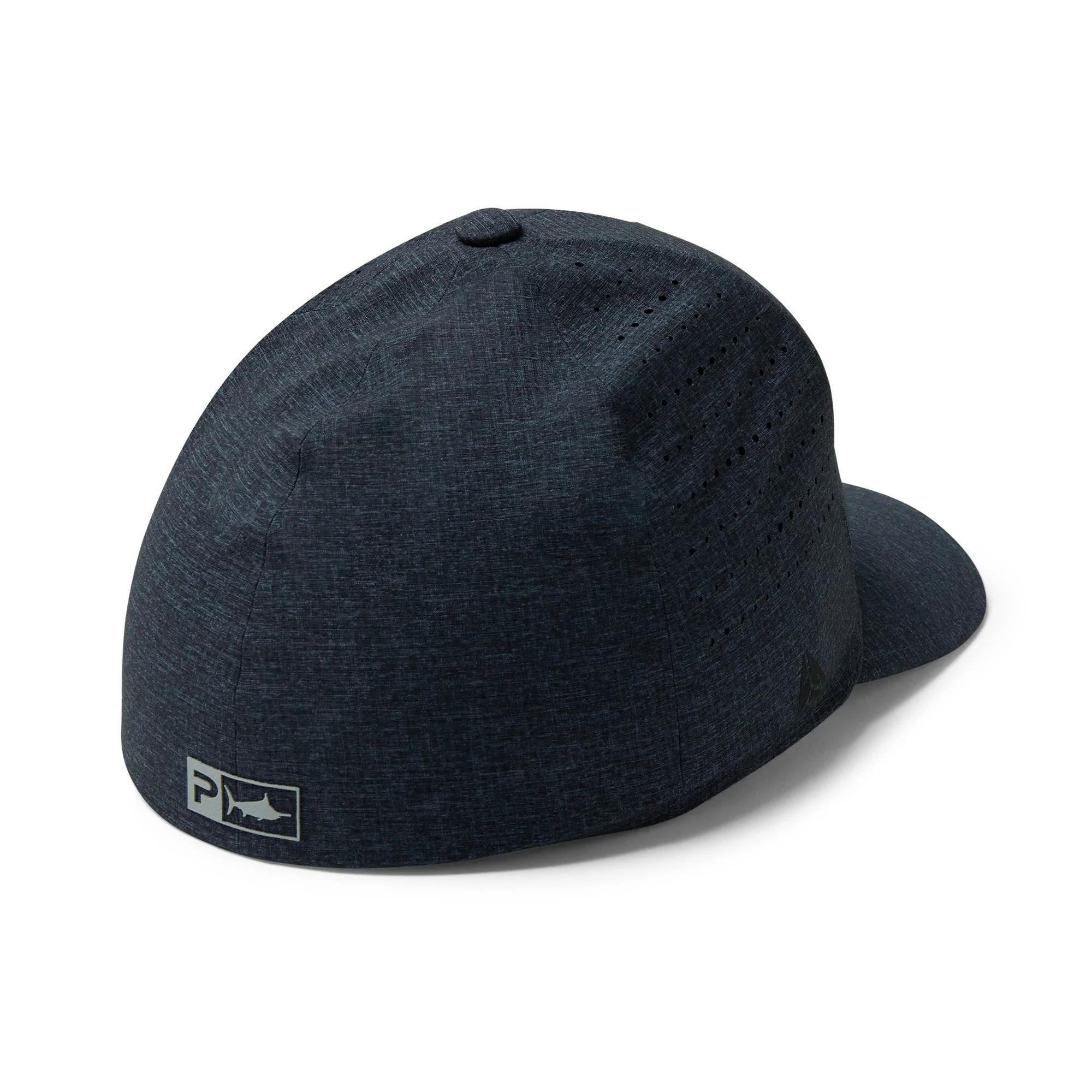 Pelagic Delta Flexfit Heathered Hat Back - Smokey Blue
