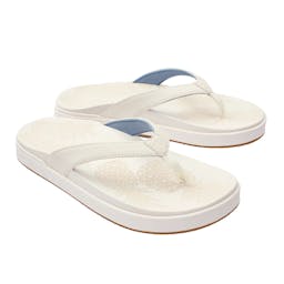OluKai Nu'a Pi'o Sandals (Women's) Both - Bright White Thumbnail}