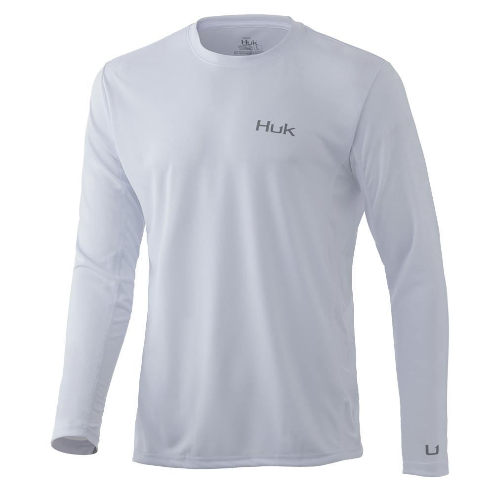 Huk Icon X Long Sleeve Performance Shirt (Men’s) - White