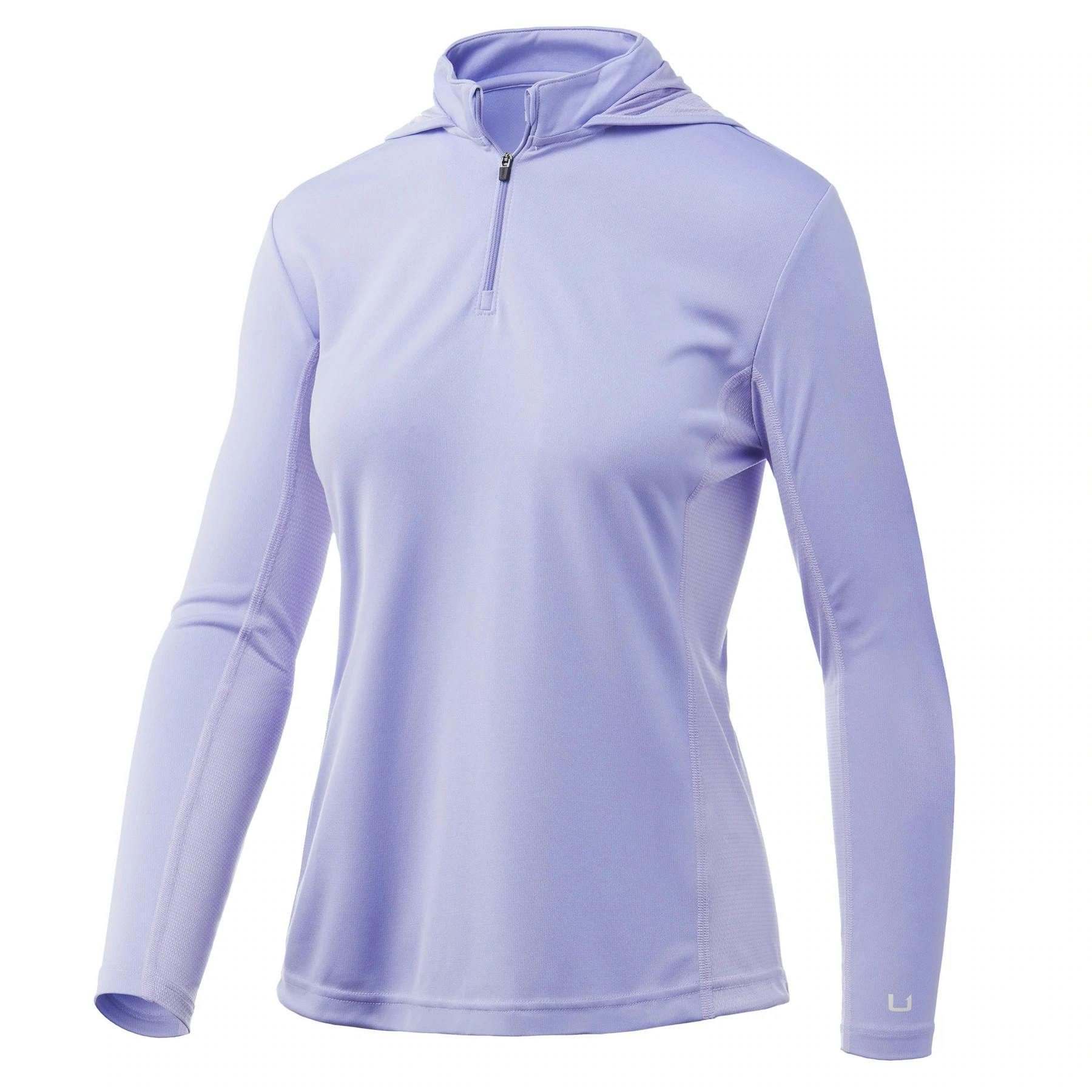 Huk Icon X Performance Hoodie (Women's) Front - Lavender