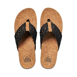 REEF Cushion Strand Sandals Dual - Black/Natural Thumbnail}