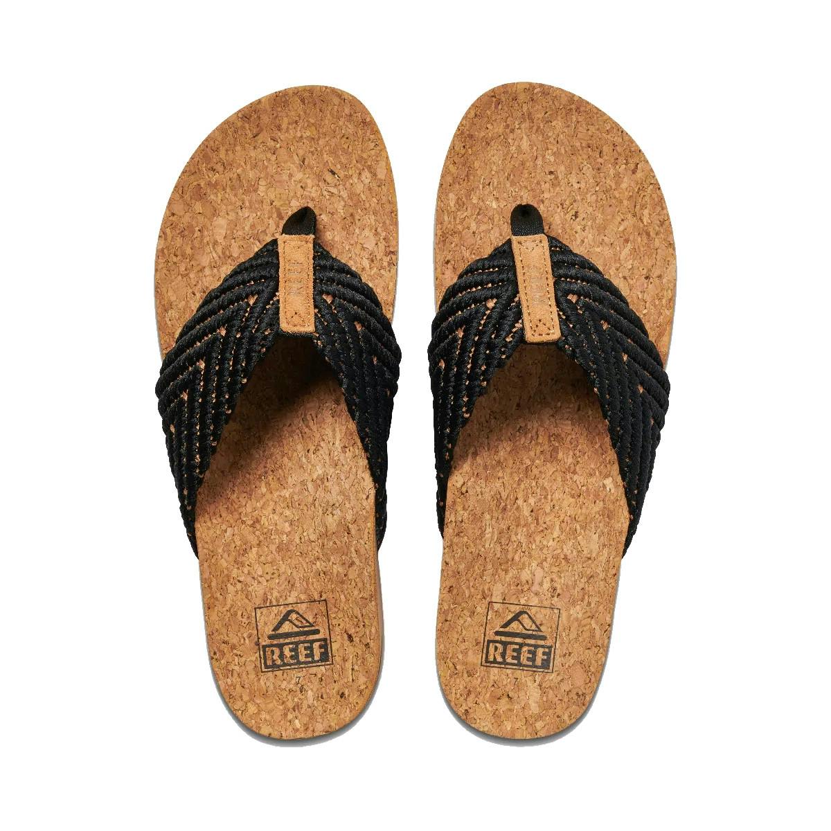 REEF Cushion Strand Sandals Dual - Black/Natural