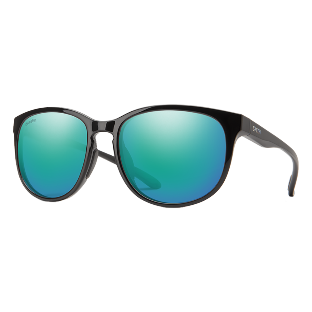 Smith Lake Shasta Sunglasses Angle - Black Opal Mirror