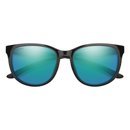 Smith Lake Shasta Sunglasses Front - Black Opal Mirror Thumbnail}