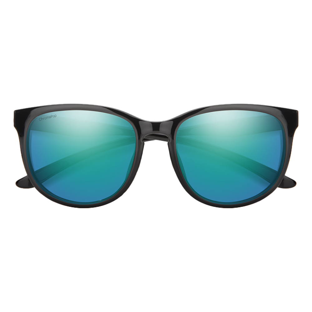 Smith Lake Shasta Sunglasses Front - Black Opal Mirror