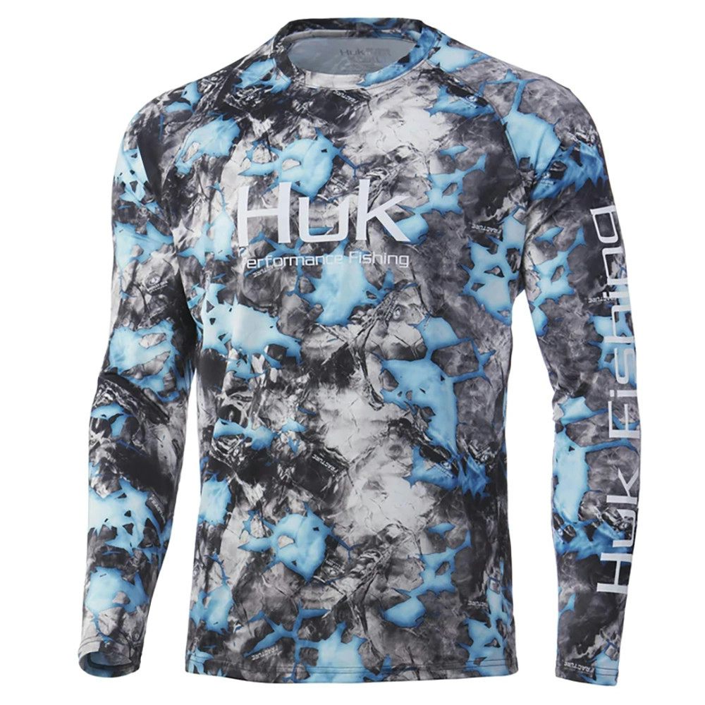 Huk Vented Mossy Oak Fracture Pursuit Long Sleeve Performance Shirt