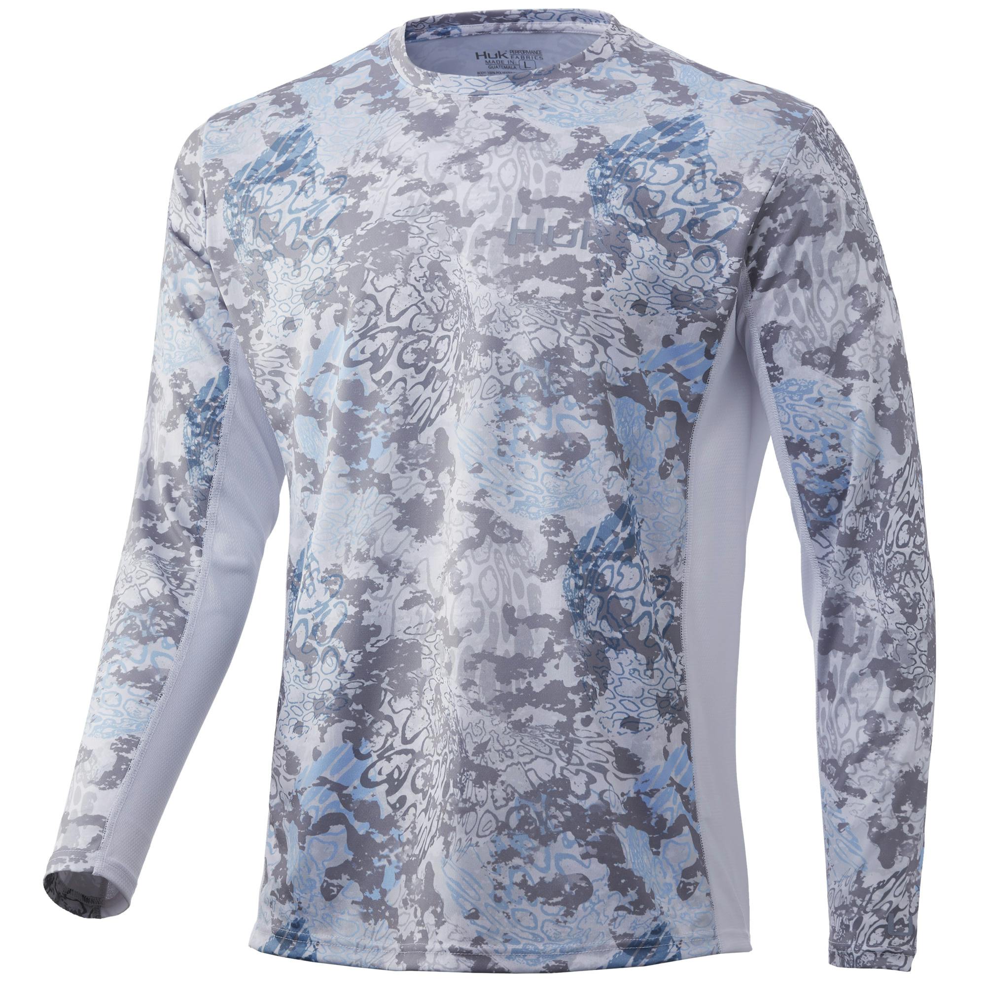 Huk Icon X Tide Change Long Sleeve Performance Shirt Front - Hogs Back