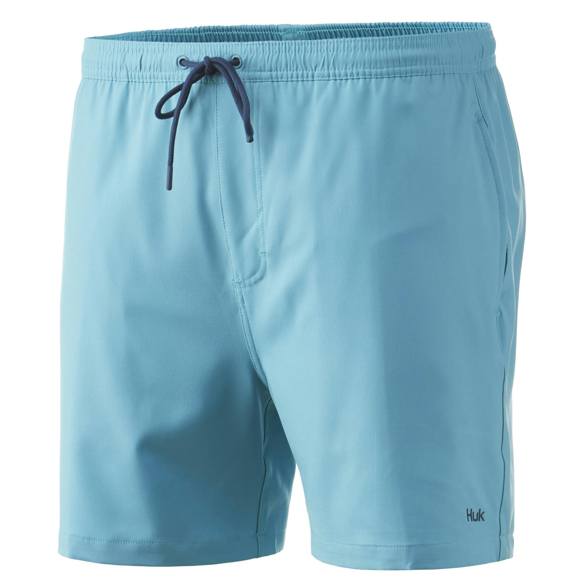 Huk Pursuit Volley Swim Shorts (Men's) Front - Porcelain Blue