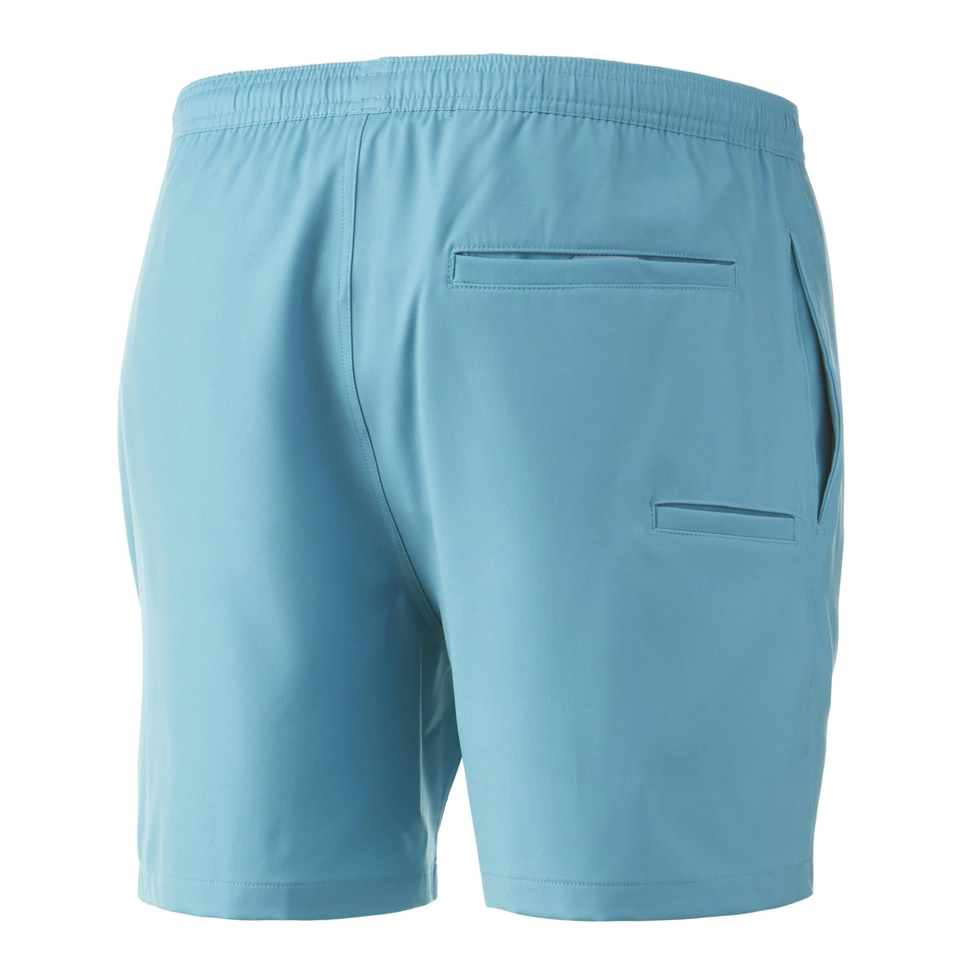 Huk Pursuit Volley Swim Shorts (Men's) Back - Porcelain Blue