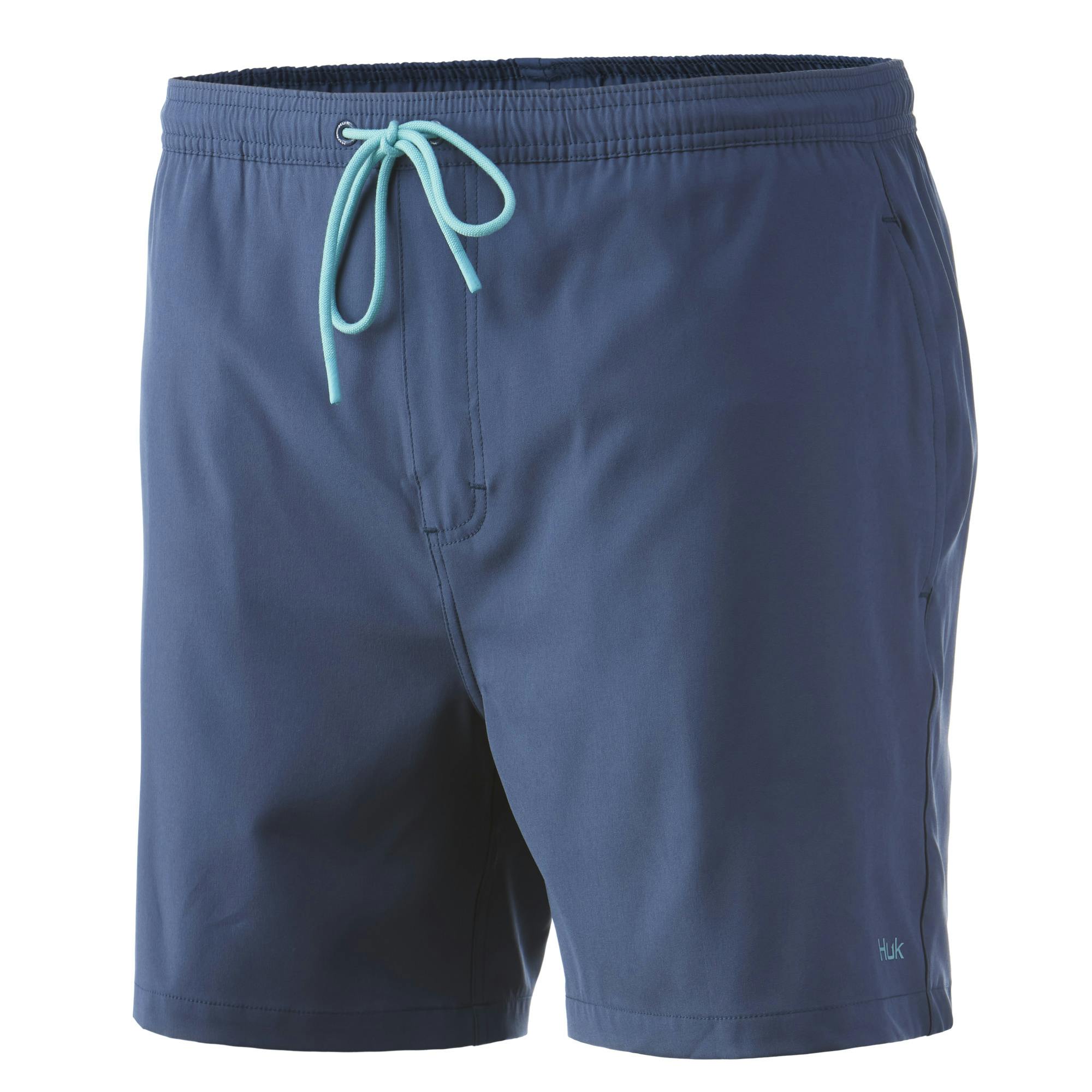 Huk Pursuit Volley Swim Shorts (Men's) Front - Titanium Blue