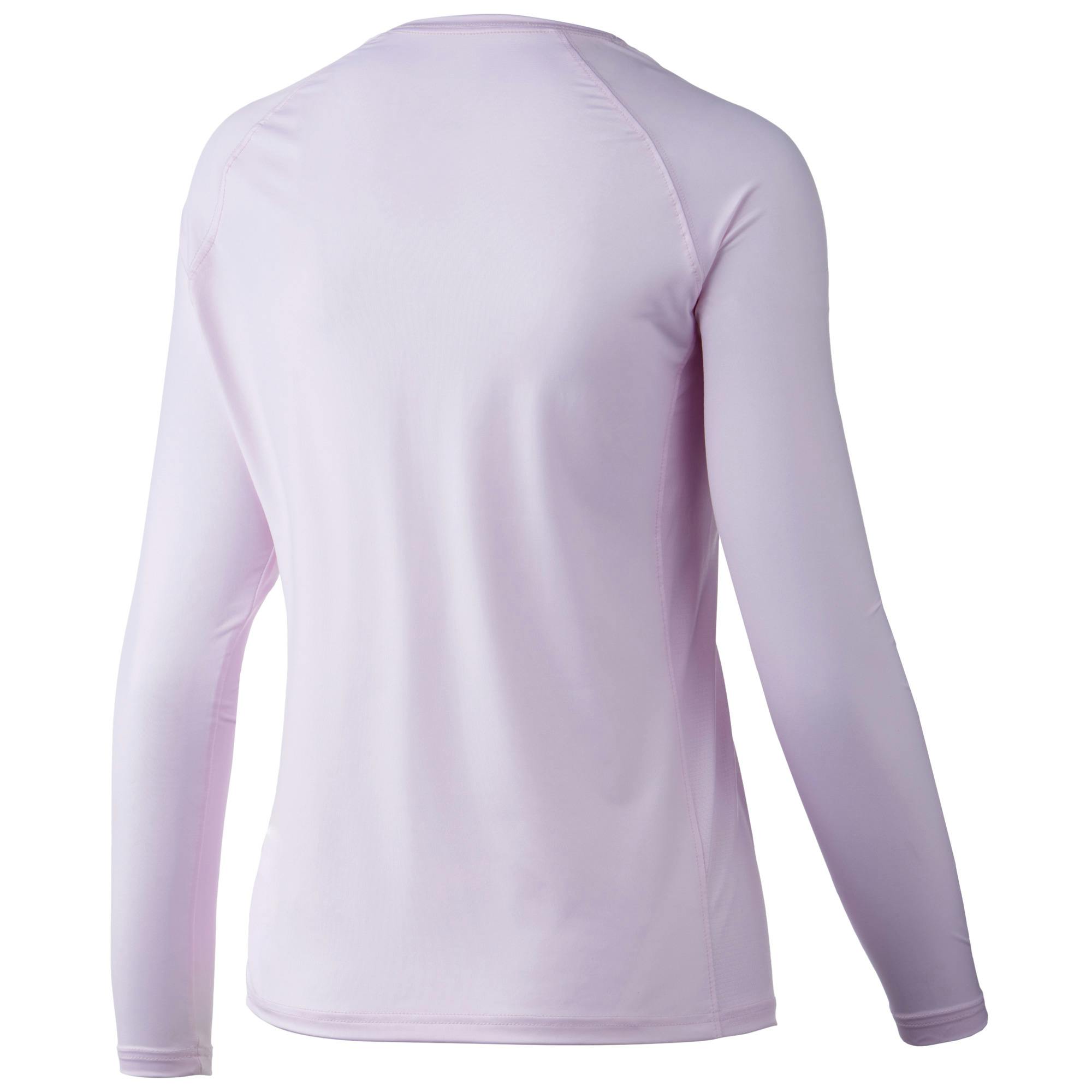 Huk Reflection Pursuit Long Sleeve Performance Shirt (Women's) Back - Barely Pink
