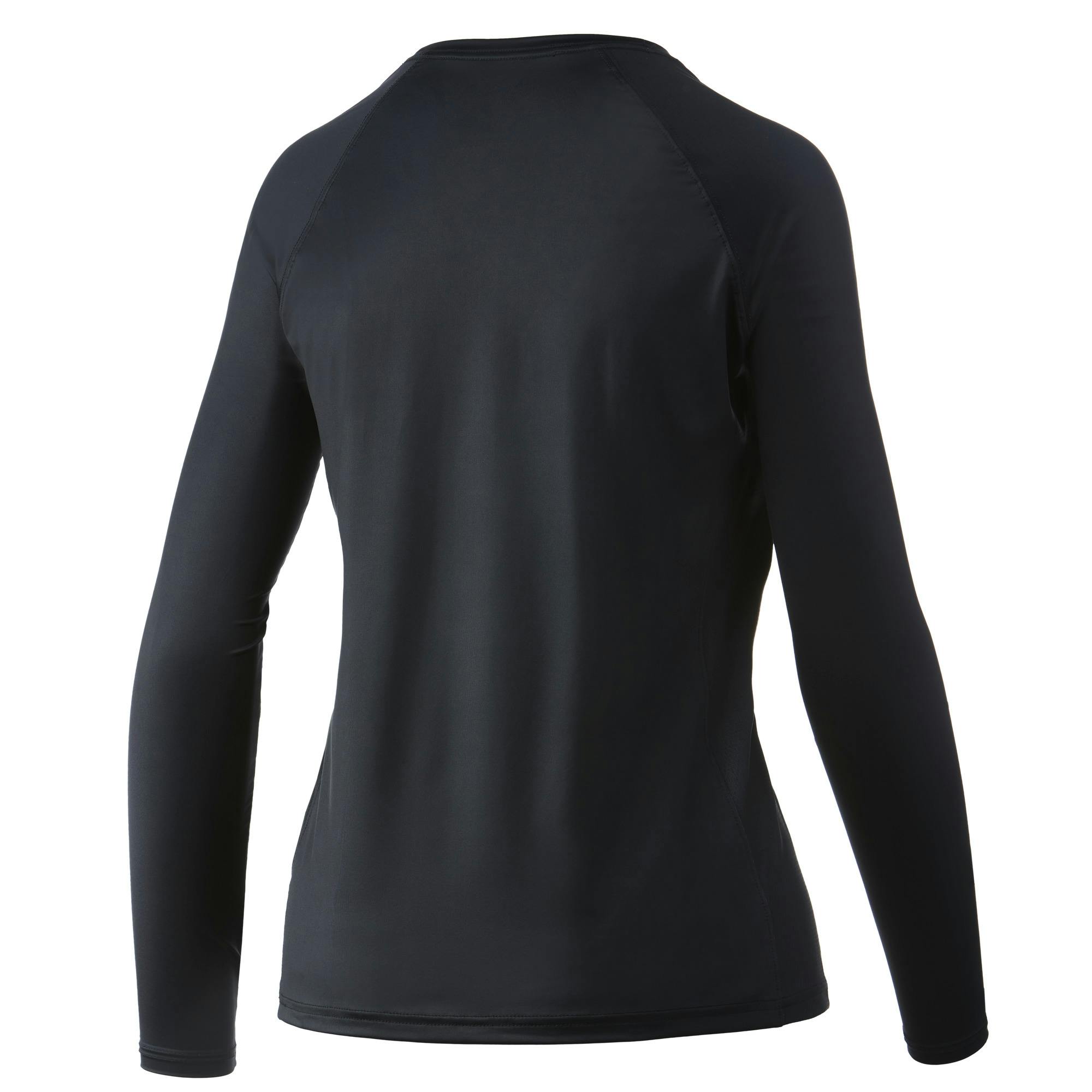 Huk Reflection Pursuit Long Sleeve Performance Shirt (Women's) Back - Black