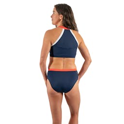 Fourth Element Oahu Bikini Top Full Body Back - Navy Thumbnail}
