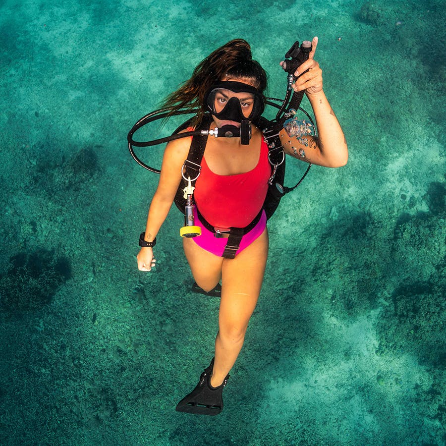 Fourth Element Florida Swimsuit Lifestyle Underwater- Pink