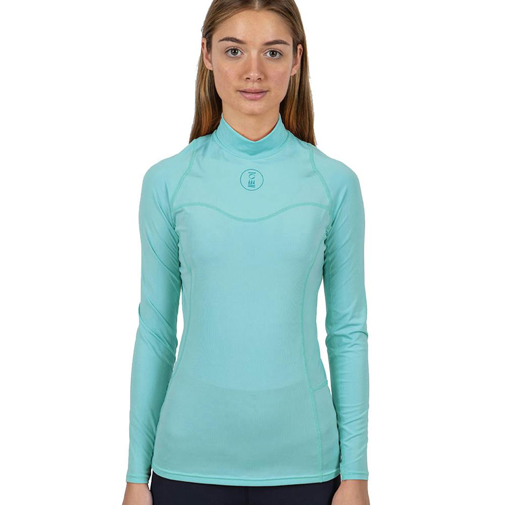 Fourth Element Women's Long Sleeve Hydroskin Front - Pastel Turq