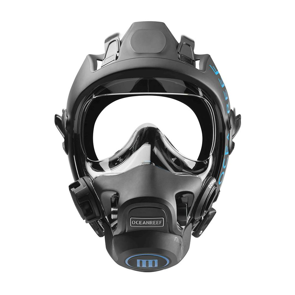 Ocean Reef Neptune III Package with Backpack Mask Front - Black