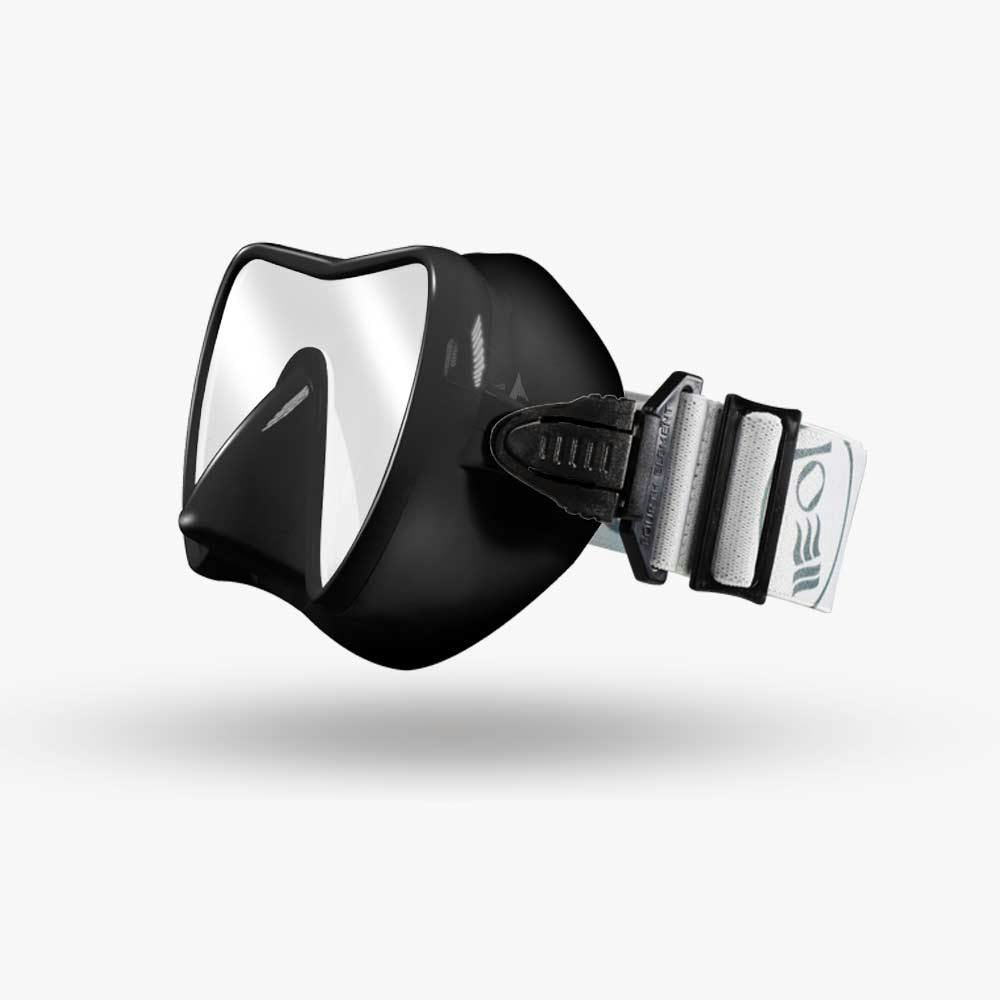 Fourth Element Scout Mask with Strap, Clarity Lens - Black Skirt with White Strap